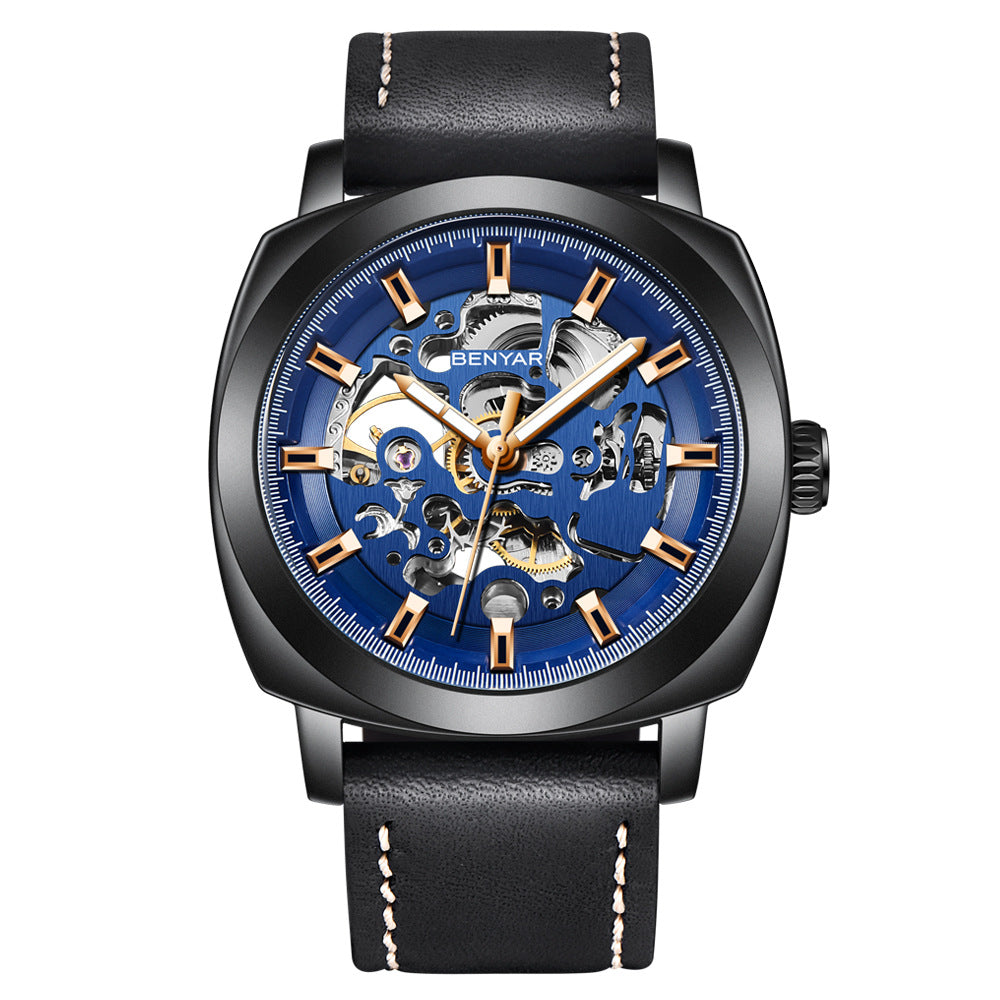 Hollow mechanical automatic fashion men's watch