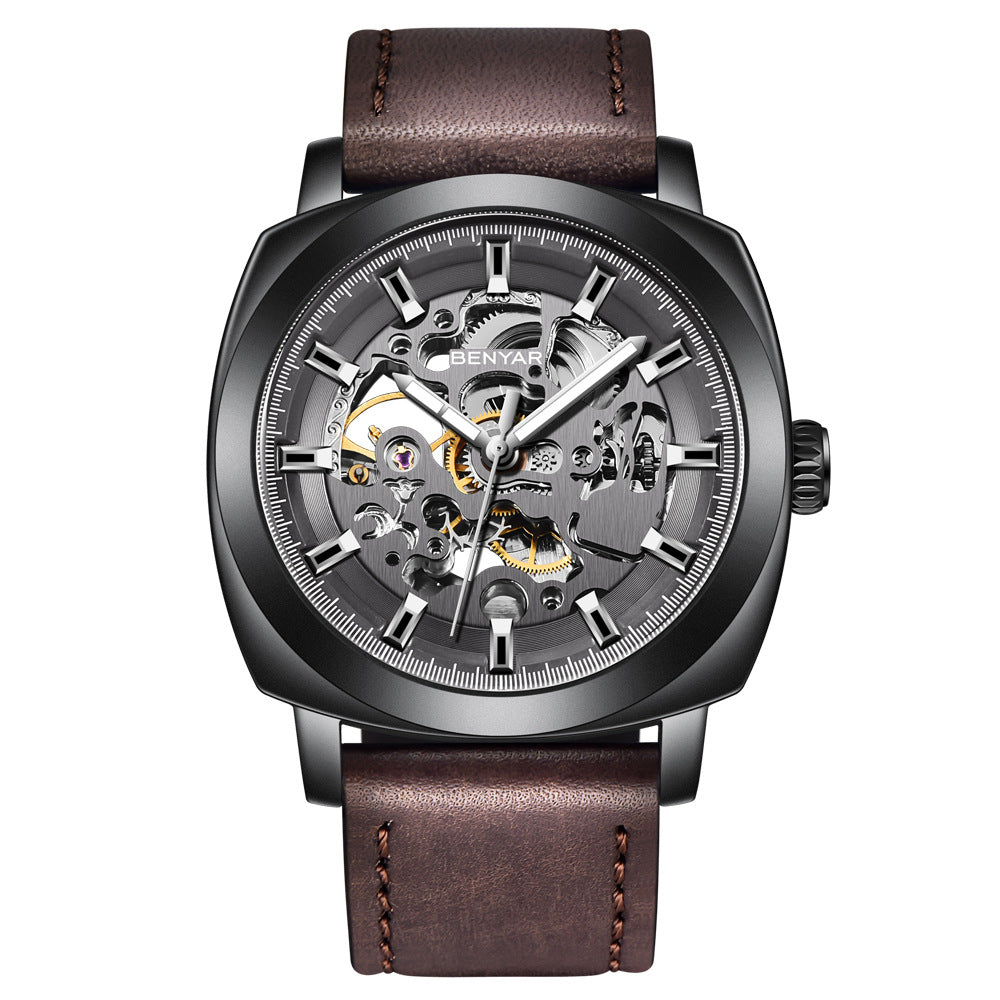 Hollow mechanical automatic fashion men's watch