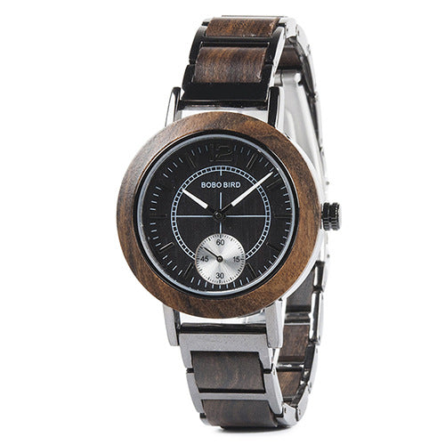 BOBOBIRD Wooden Couple Watch - Wooden Hand Mount