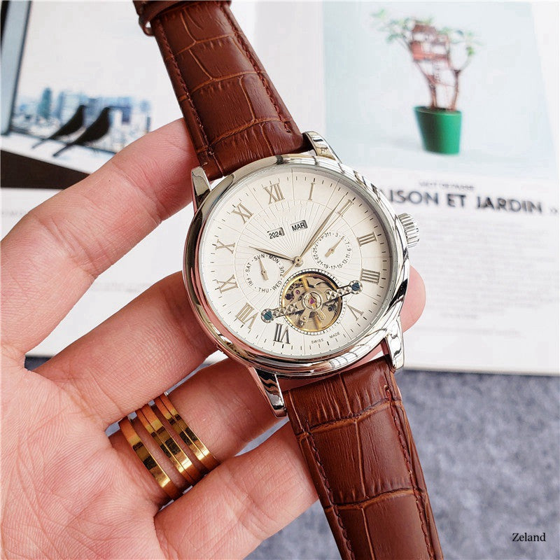 Tourbillon Five-Hand Casual Fashion Men's Watch