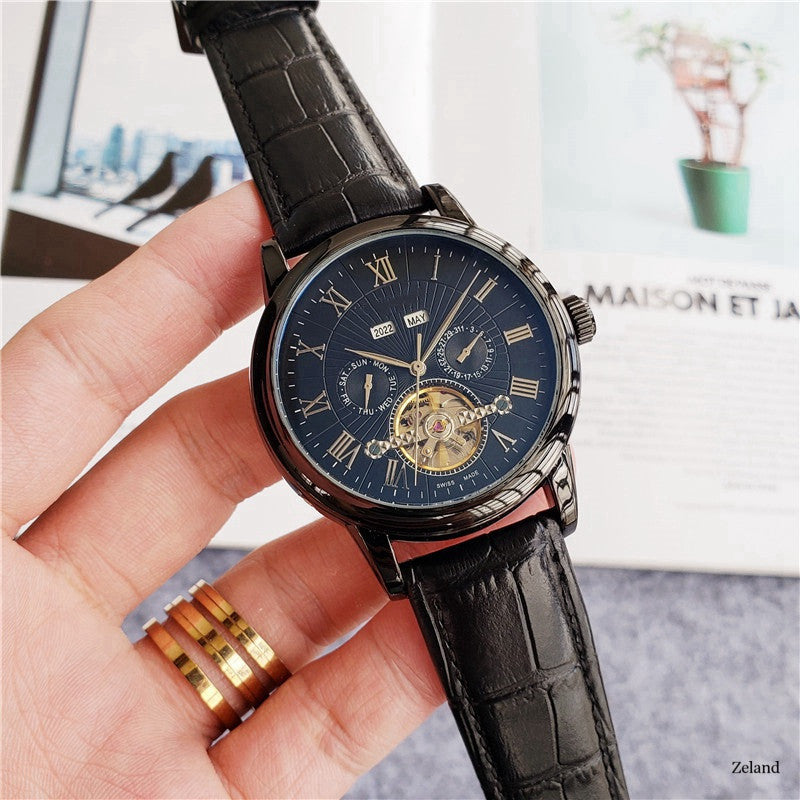 Tourbillon Five-Hand Casual Fashion Men's Watch