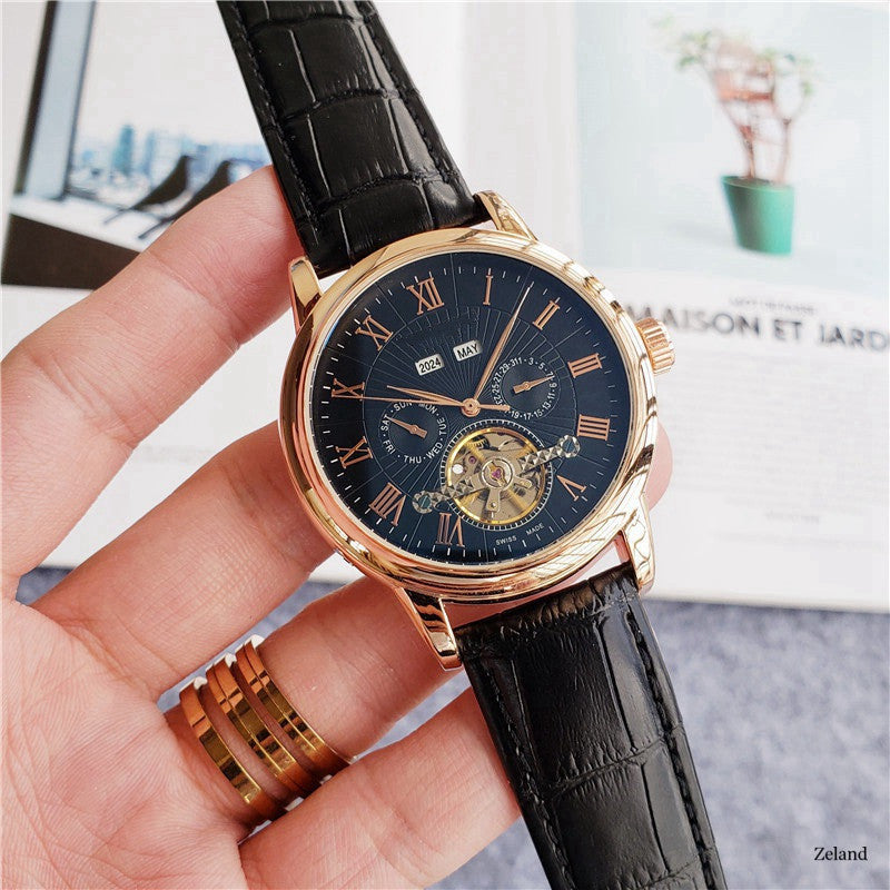 Tourbillon Five-Hand Casual Fashion Men's Watch