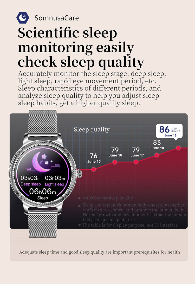 Women's Smart Watch, Heart Rate, Bluetooth Bracelet Sports Watch