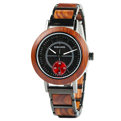 BOBOBIRD Wooden Couple Watch - Wooden Hand Mount