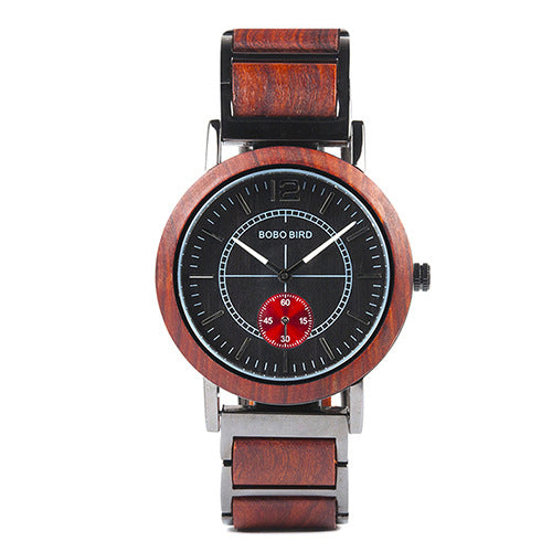 BOBOBIRD Wooden Couple Watch - Wooden Hand Mount