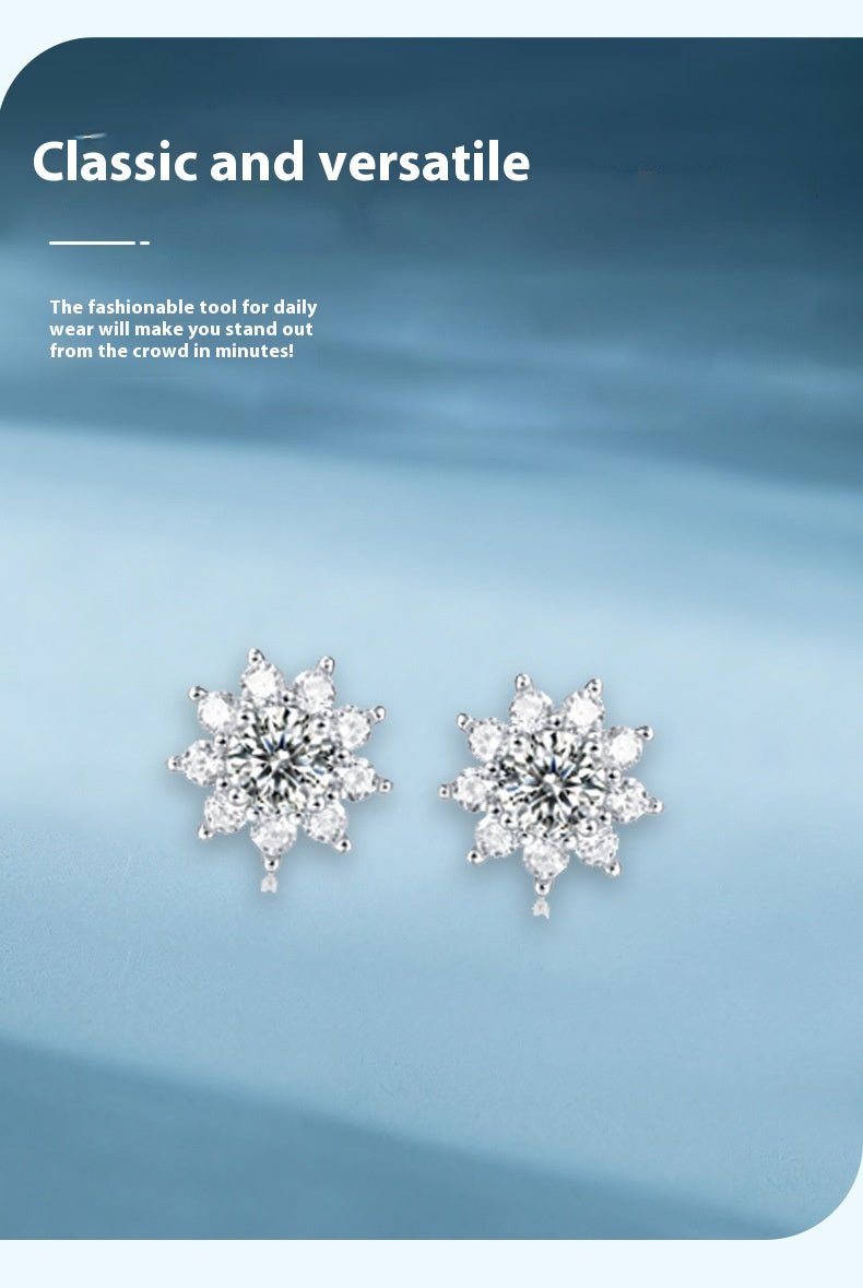 Silver Ring Holder Jewelry Ornament First Snow Series Goddess Necklace Suit