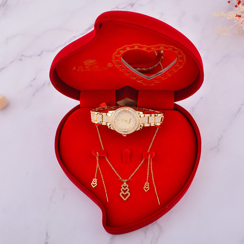 Simple Exquisite Jewelry Watch Necklace Gift Box