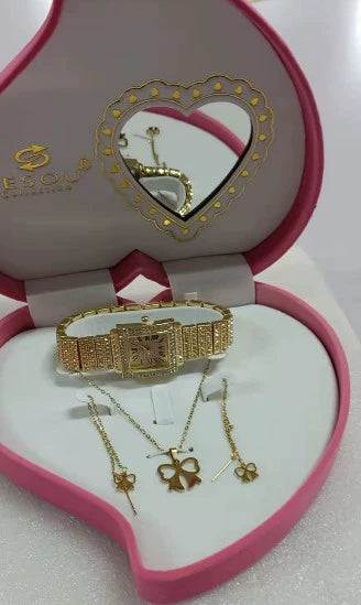 Simple Exquisite Jewelry Watch Necklace Gift Box