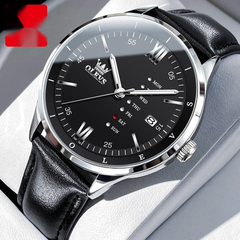 Multifunction Quartz Good-looking Waterproof Men's Watch