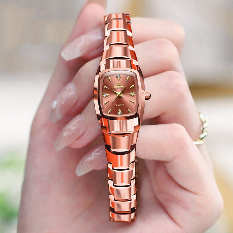 Tungsten Steel Quartz Women's Fashion Watch