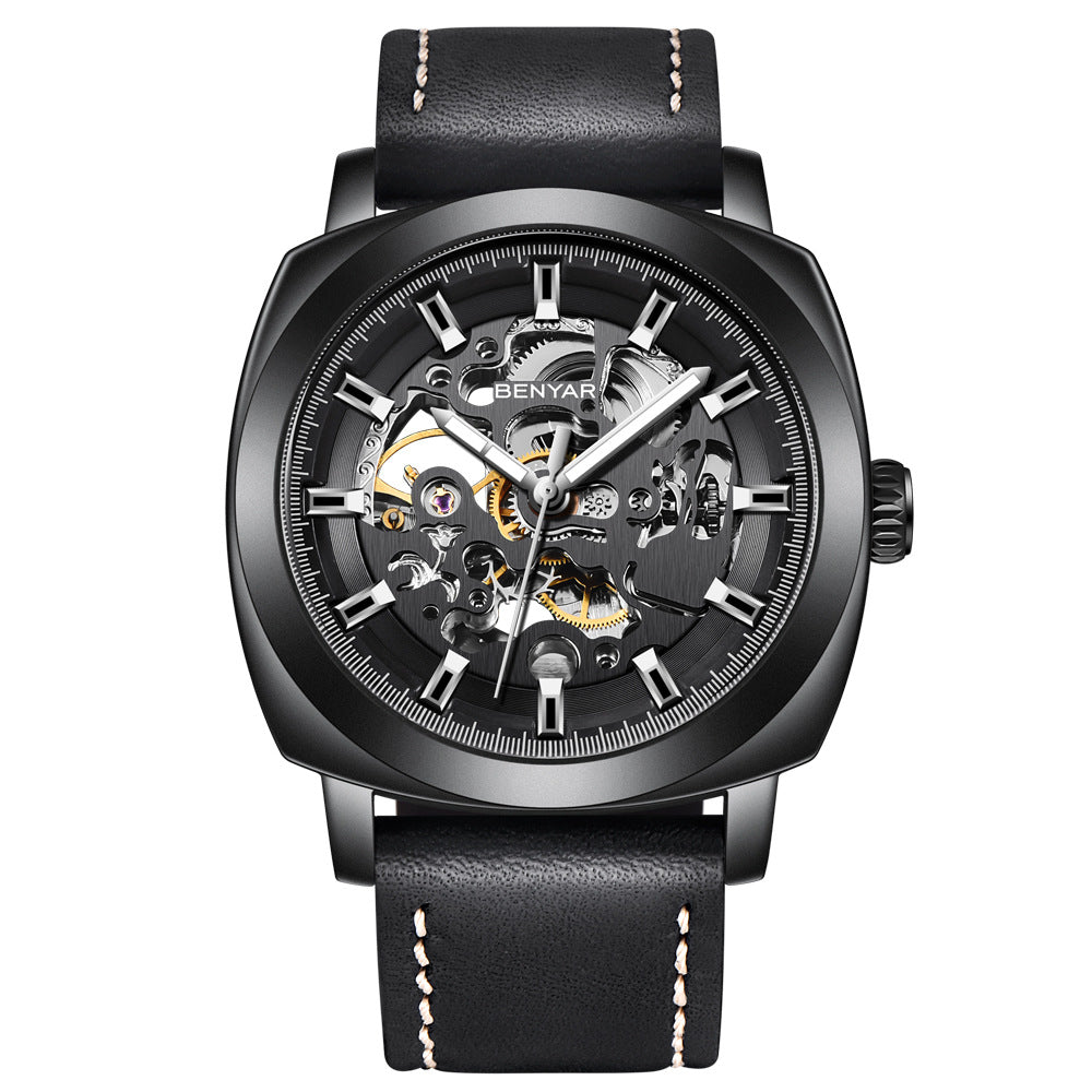 Hollow mechanical automatic fashion men's watch