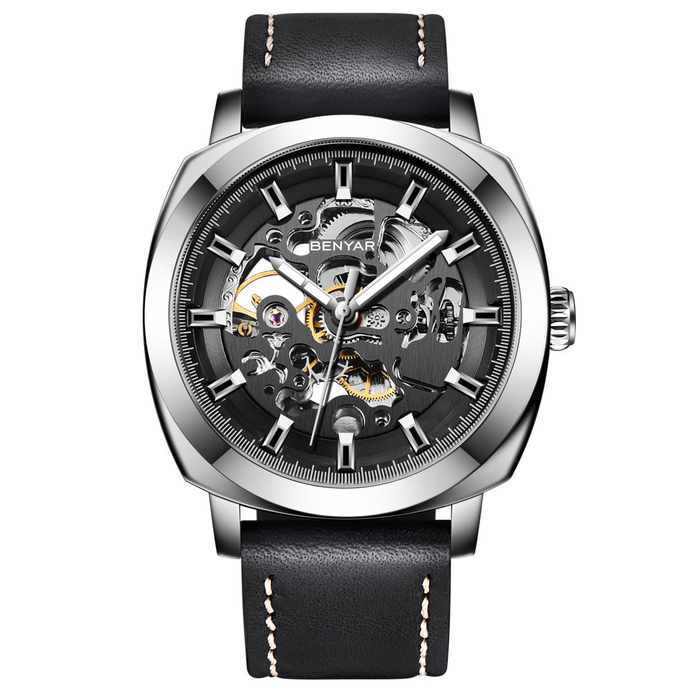 Hollow mechanical automatic fashion men's watch