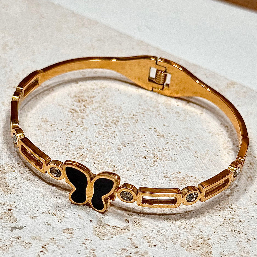 Lxalry Gold Electroplated Pure Iron Cuff Handmade Bracelet