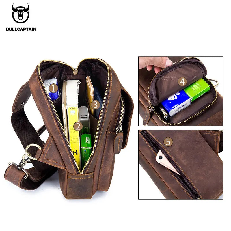 TrailForge Leather Chest Pack