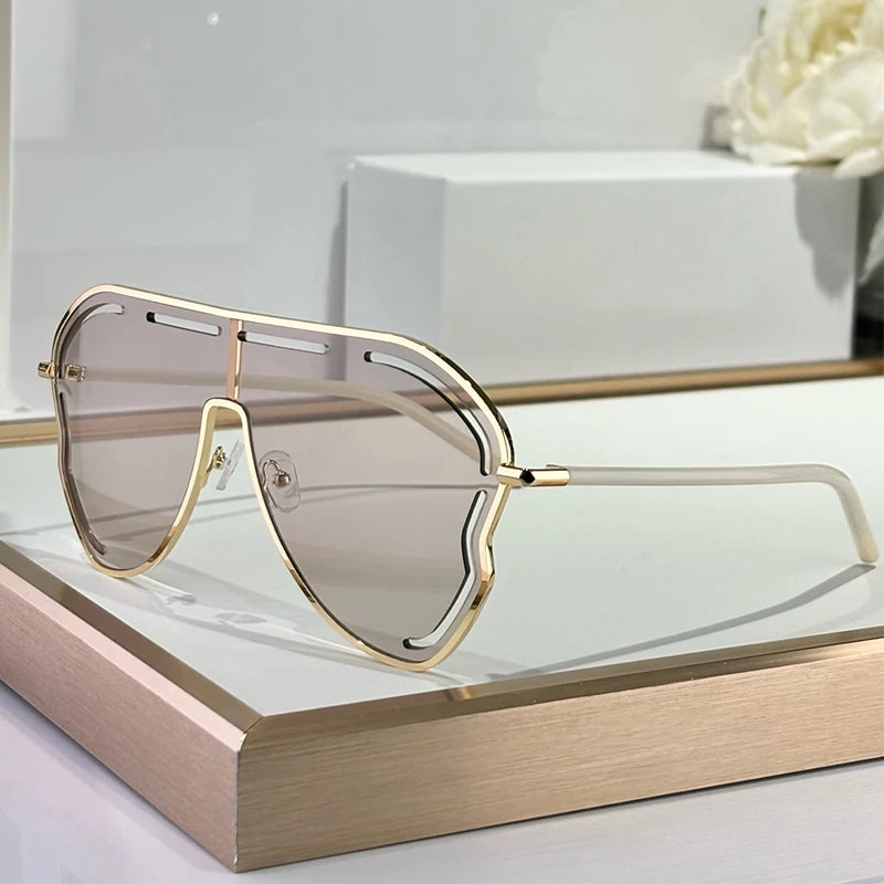 Gardeenia Alloy Big Frame Sunglasses
