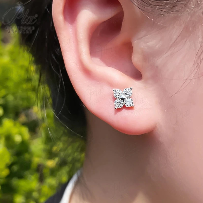 BloomCharm Moissanite Earrings