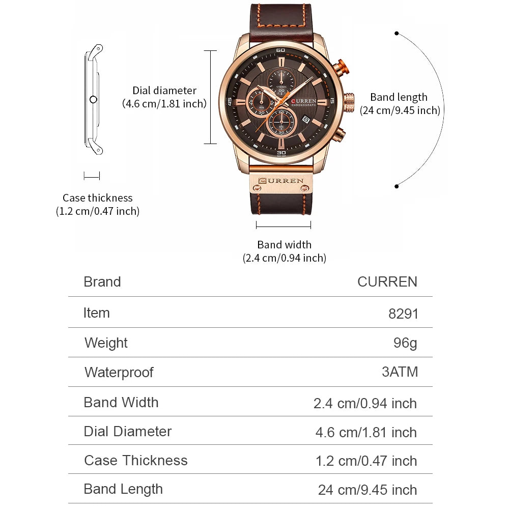 CURREN Date Quartz Watch