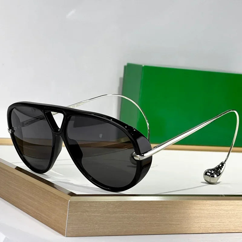 Tortoise Gold Pilot Sunglasses