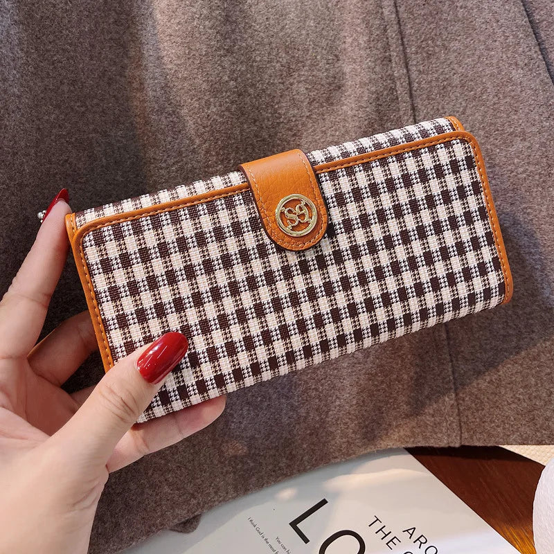 Long Genuine Leather Women Wallet