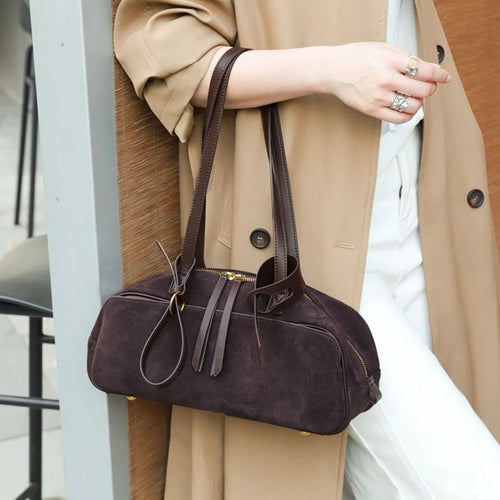 Burminsa Cowhide Suede Genuine Leather