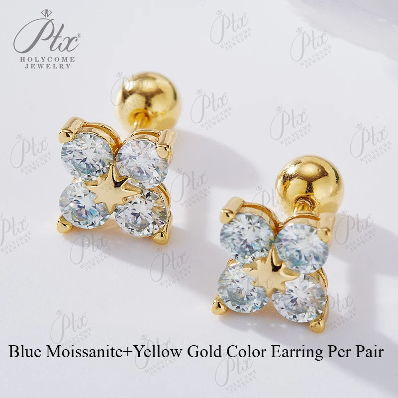 BloomCharm Moissanite Earrings