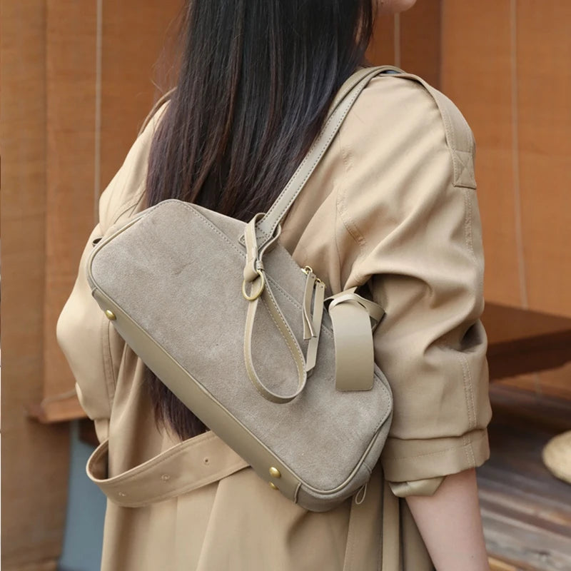 Burminsa Cowhide Suede Genuine Leather