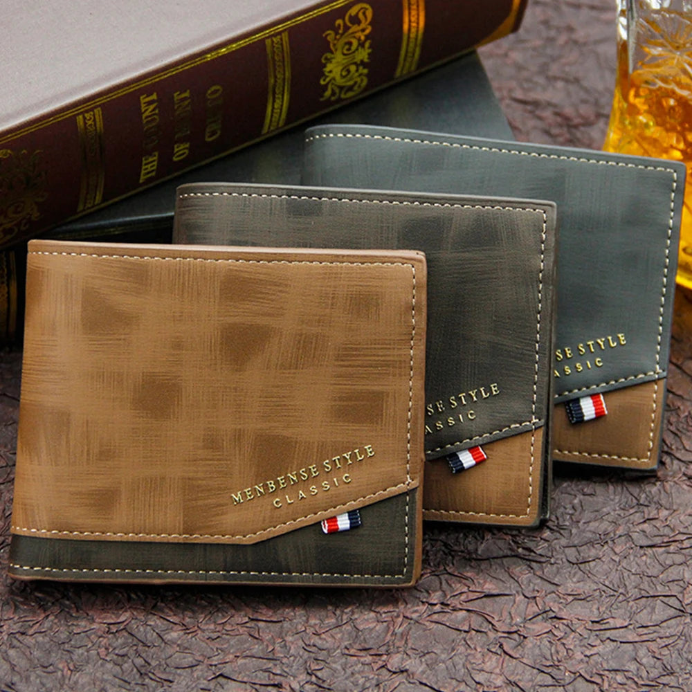 Quality Card Holder Frosted Leather Men Purses