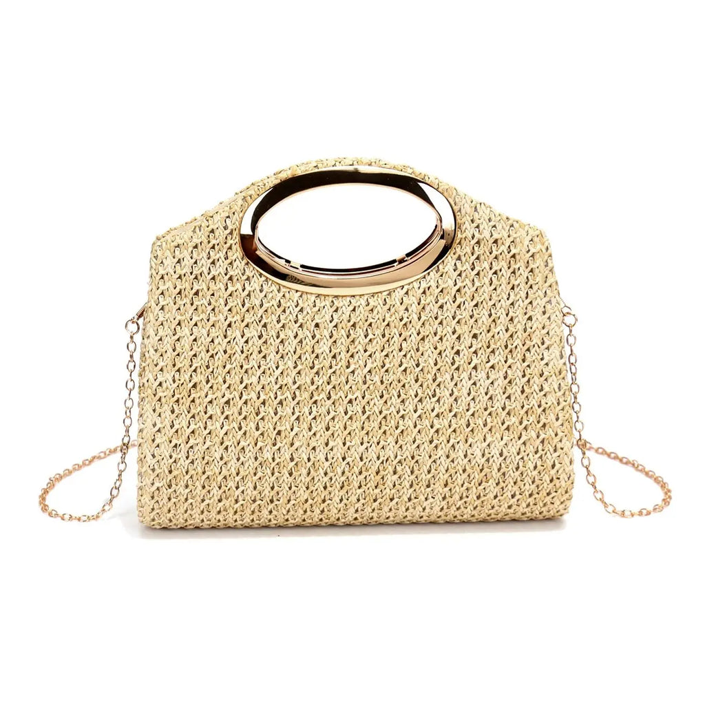 Ladies Straw Evening Handbag