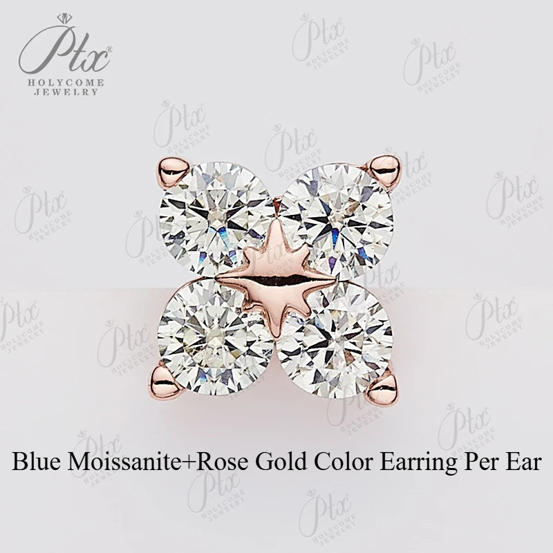 BloomCharm Moissanite Earrings