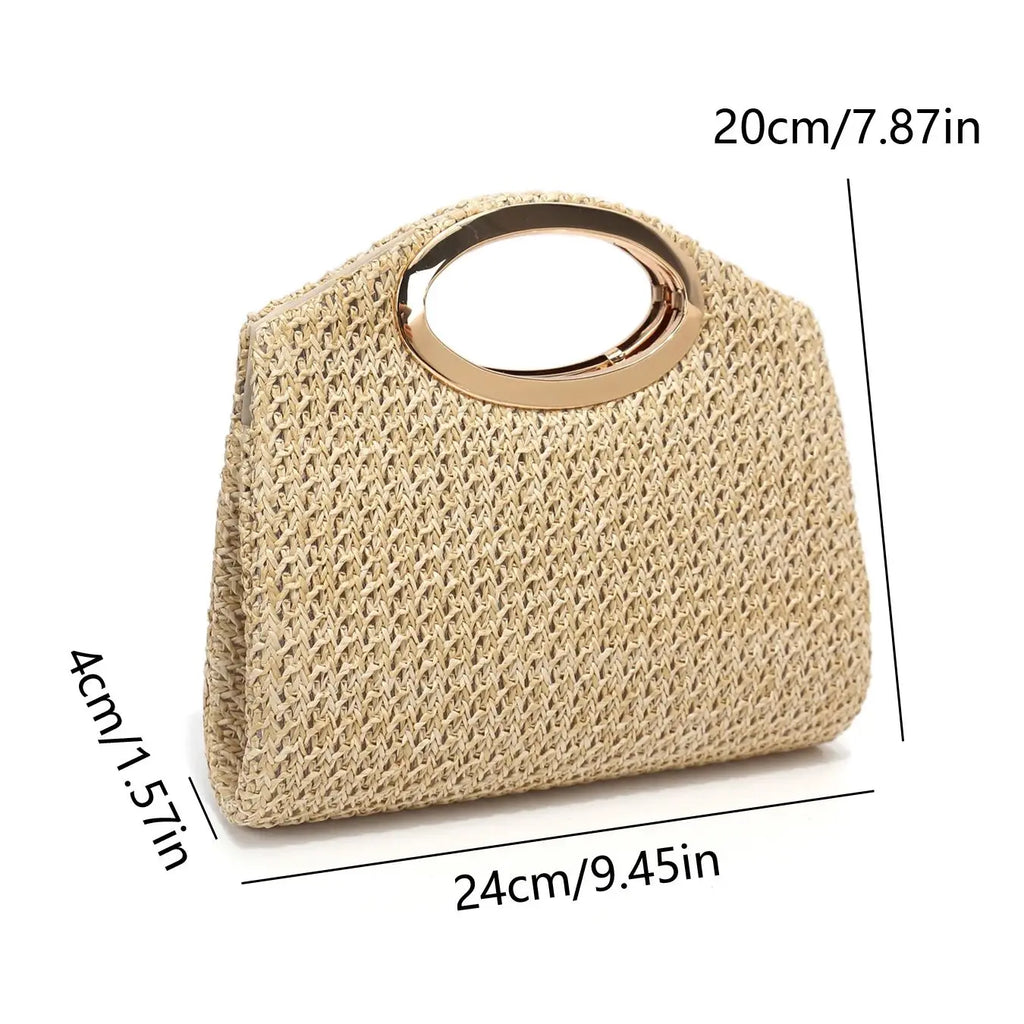 Ladies Straw Evening Handbag