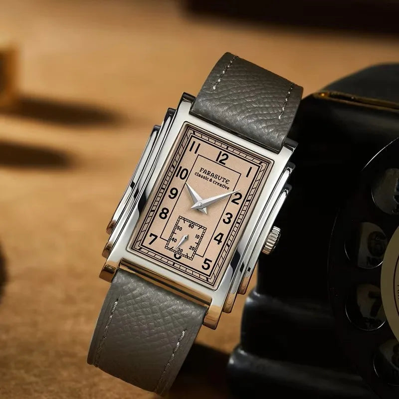 FARASUTE Retro Square Mechanica Watch