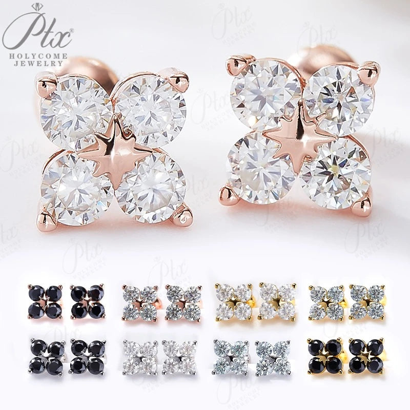 BloomCharm Moissanite Earrings