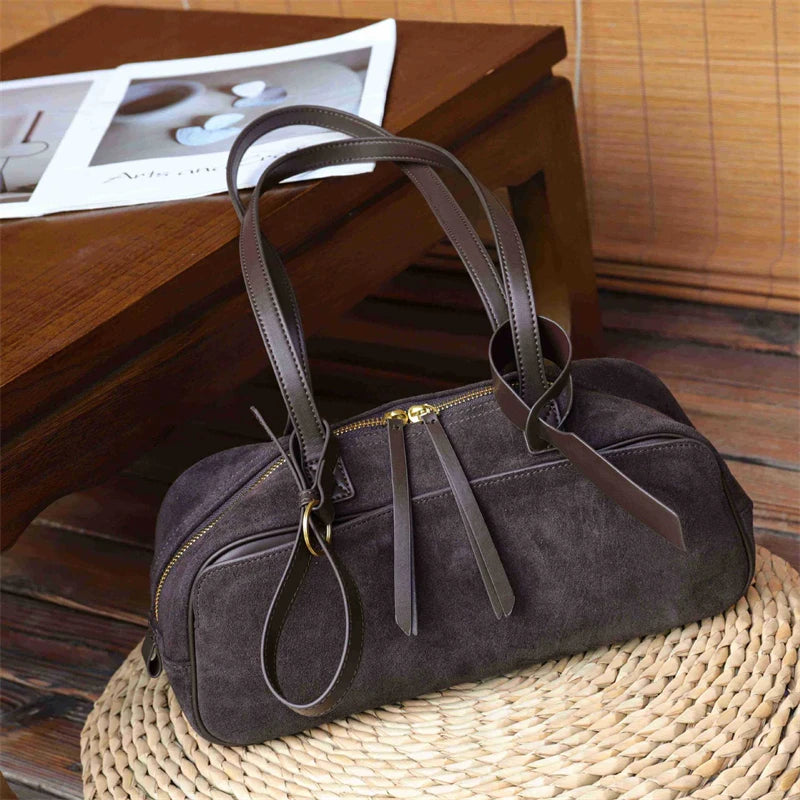 Burminsa Cowhide Suede Genuine Leather