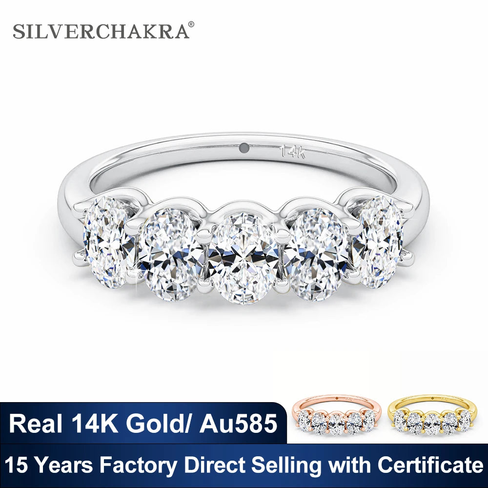 D‑Light Oval Moissanite Ring