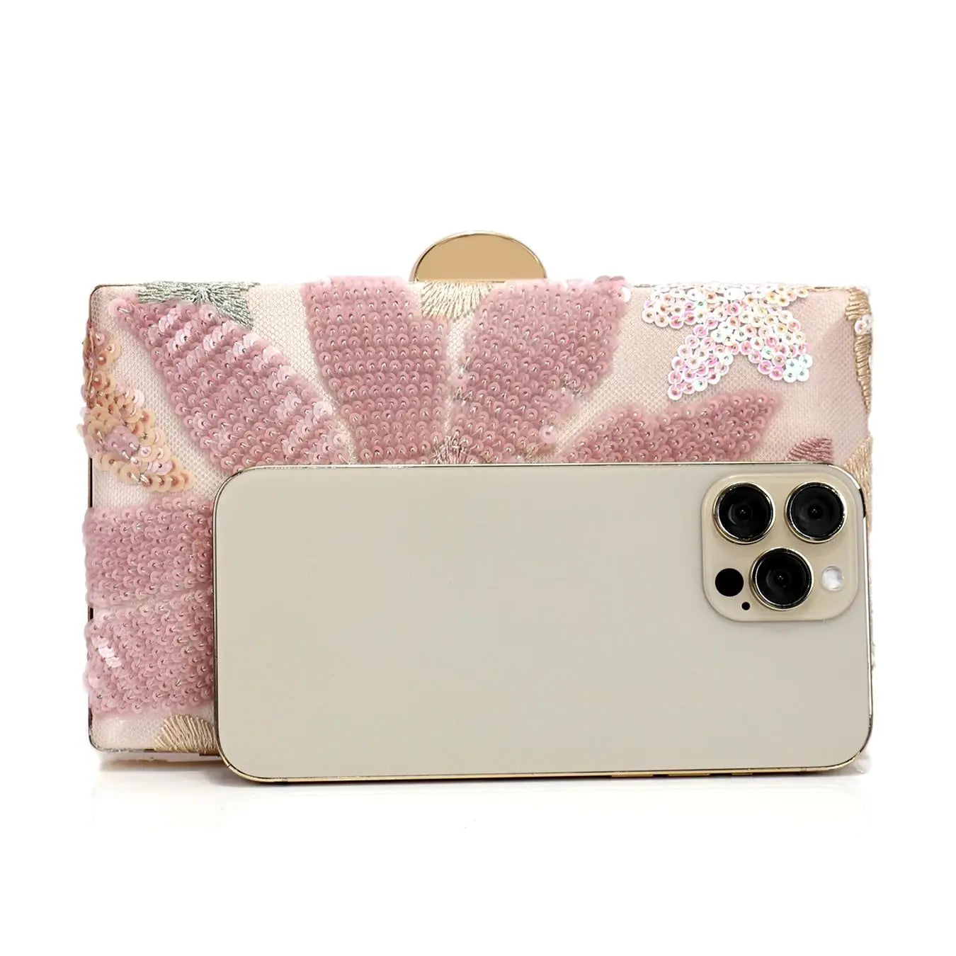 Floral Pattern Clutch Bag