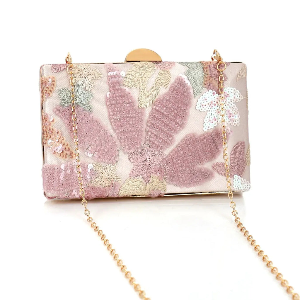 Floral Pattern Clutch Bag