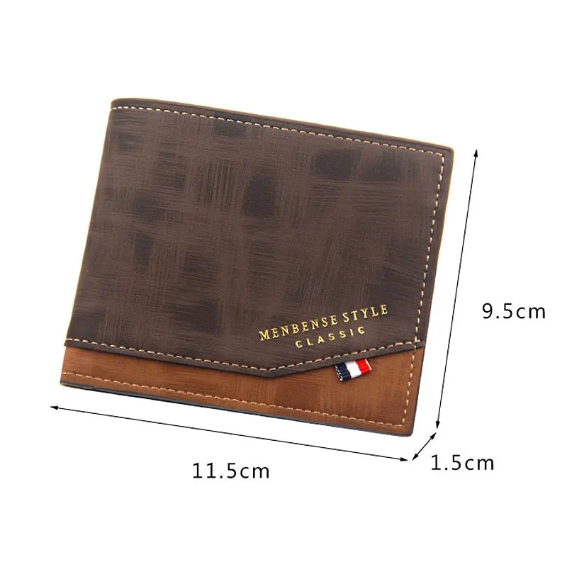 Quality Card Holder Frosted Leather Men Purses