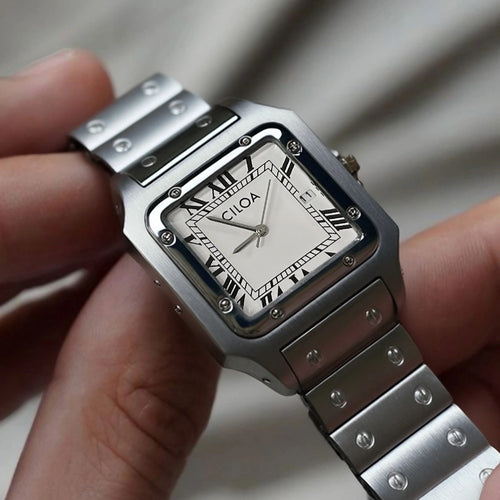 CILOA Silver Tank Watch