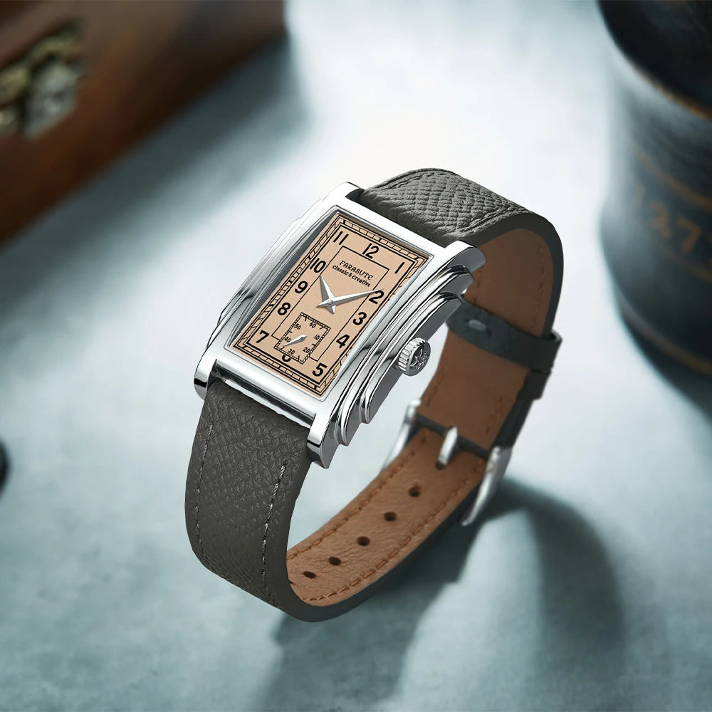 FARASUTE Retro Square Mechanica Watch