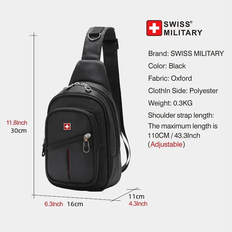Alpine Swiss Waterproof Chest Pack