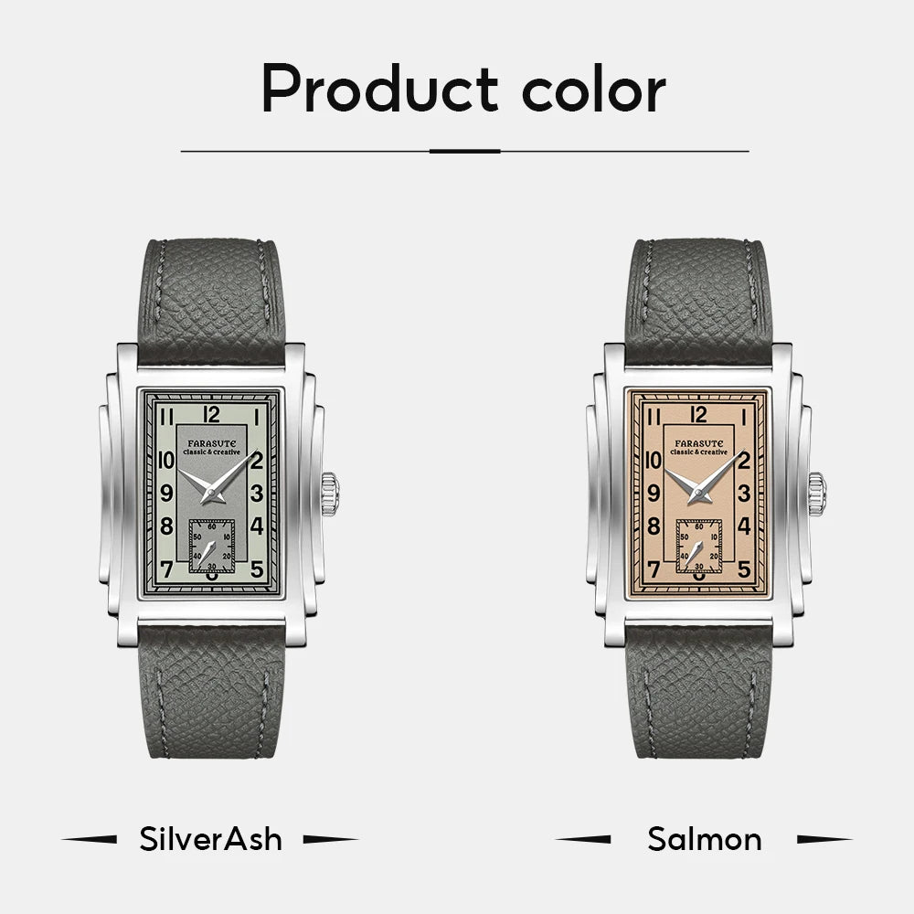 FARASUTE Retro Square Mechanica Watch