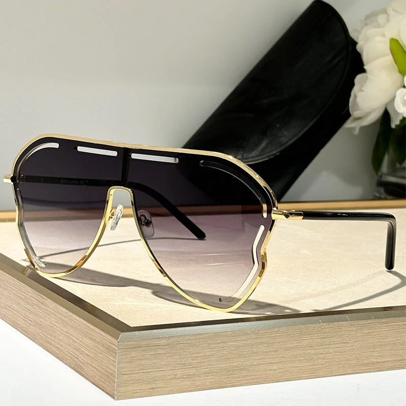 Gardeenia Alloy Big Frame Sunglasses