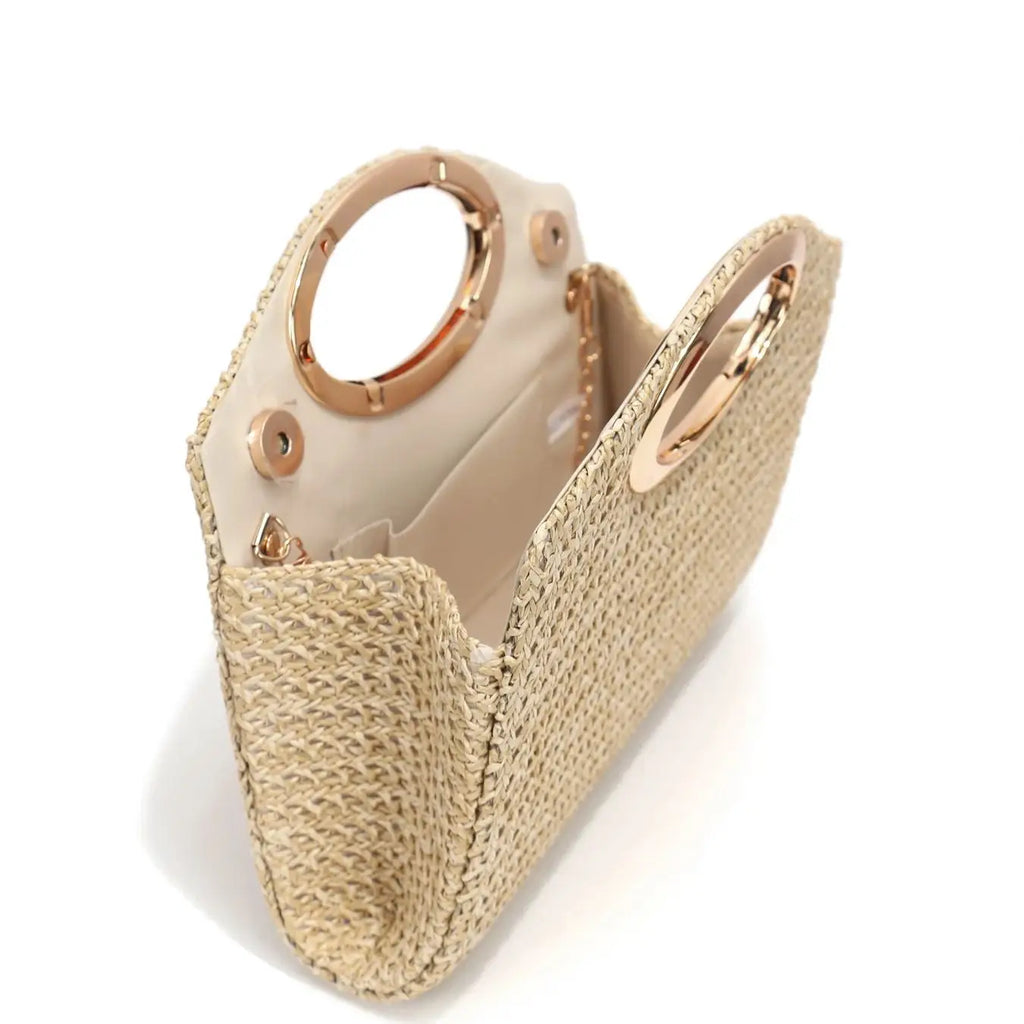 Ladies Straw Evening Handbag