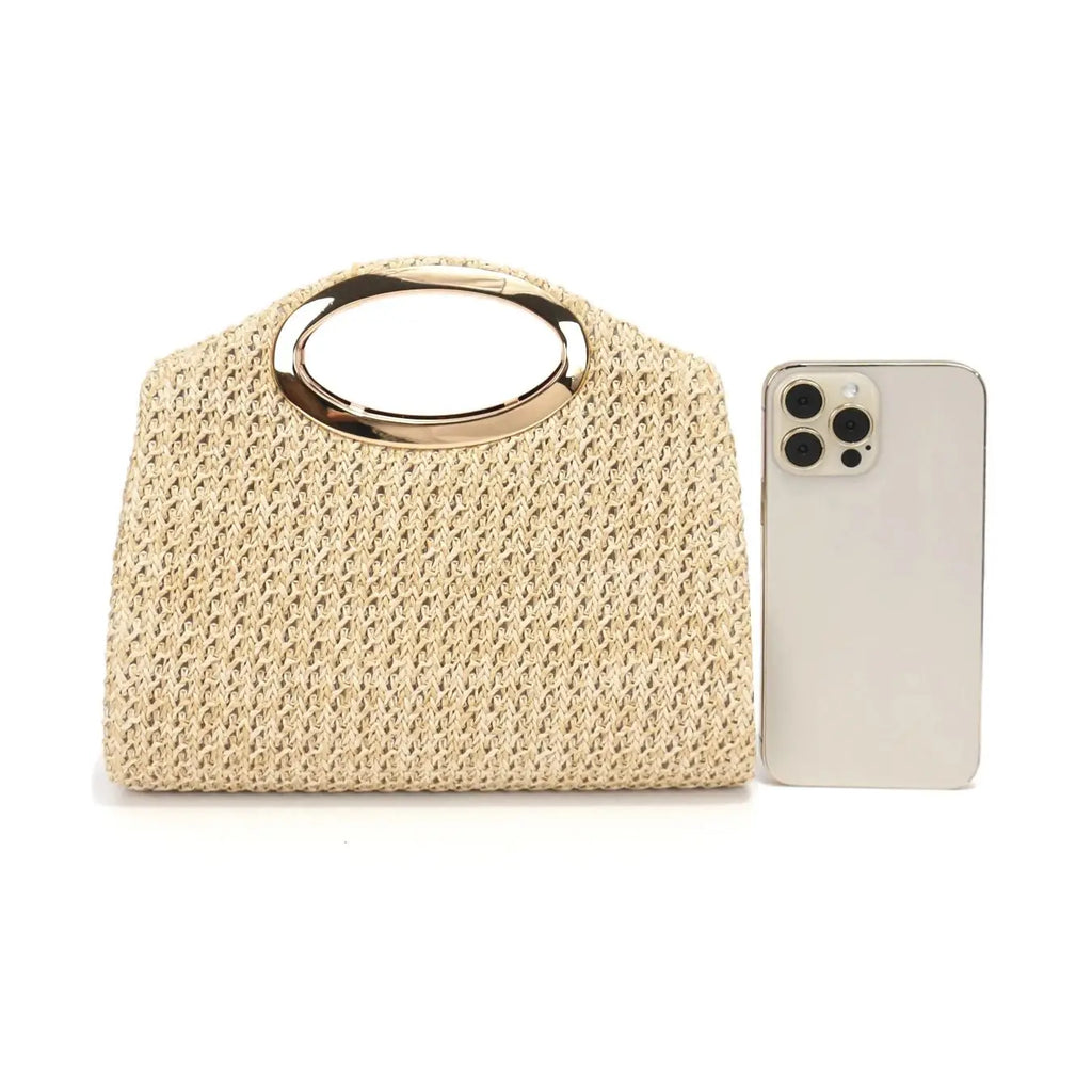 Ladies Straw Evening Handbag