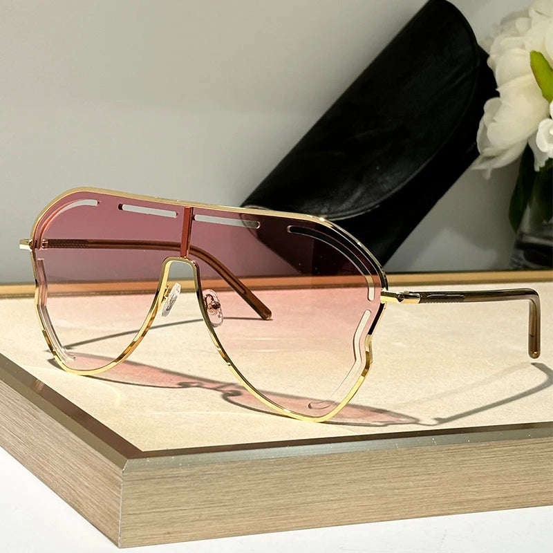 Gardeenia Alloy Big Frame Sunglasses