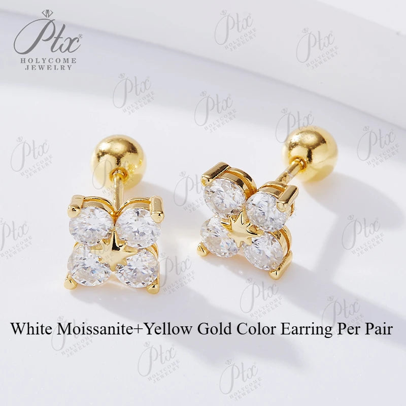 BloomCharm Moissanite Earrings