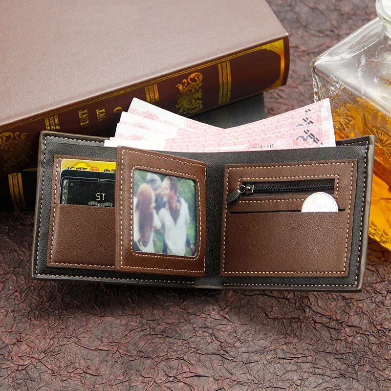 Quality Card Holder Frosted Leather Men Purses