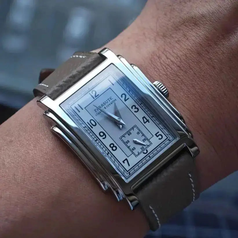 FARASUTE Retro Square Mechanica Watch