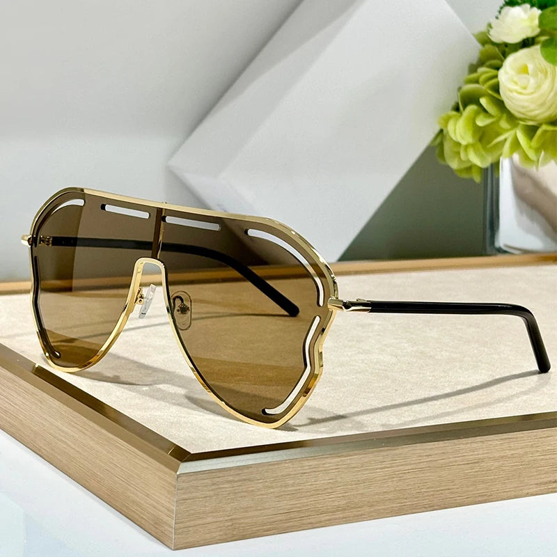 Gardeenia Alloy Big Frame Sunglasses