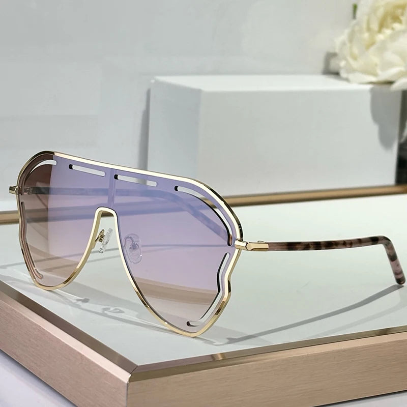 Gardeenia Alloy Big Frame Sunglasses